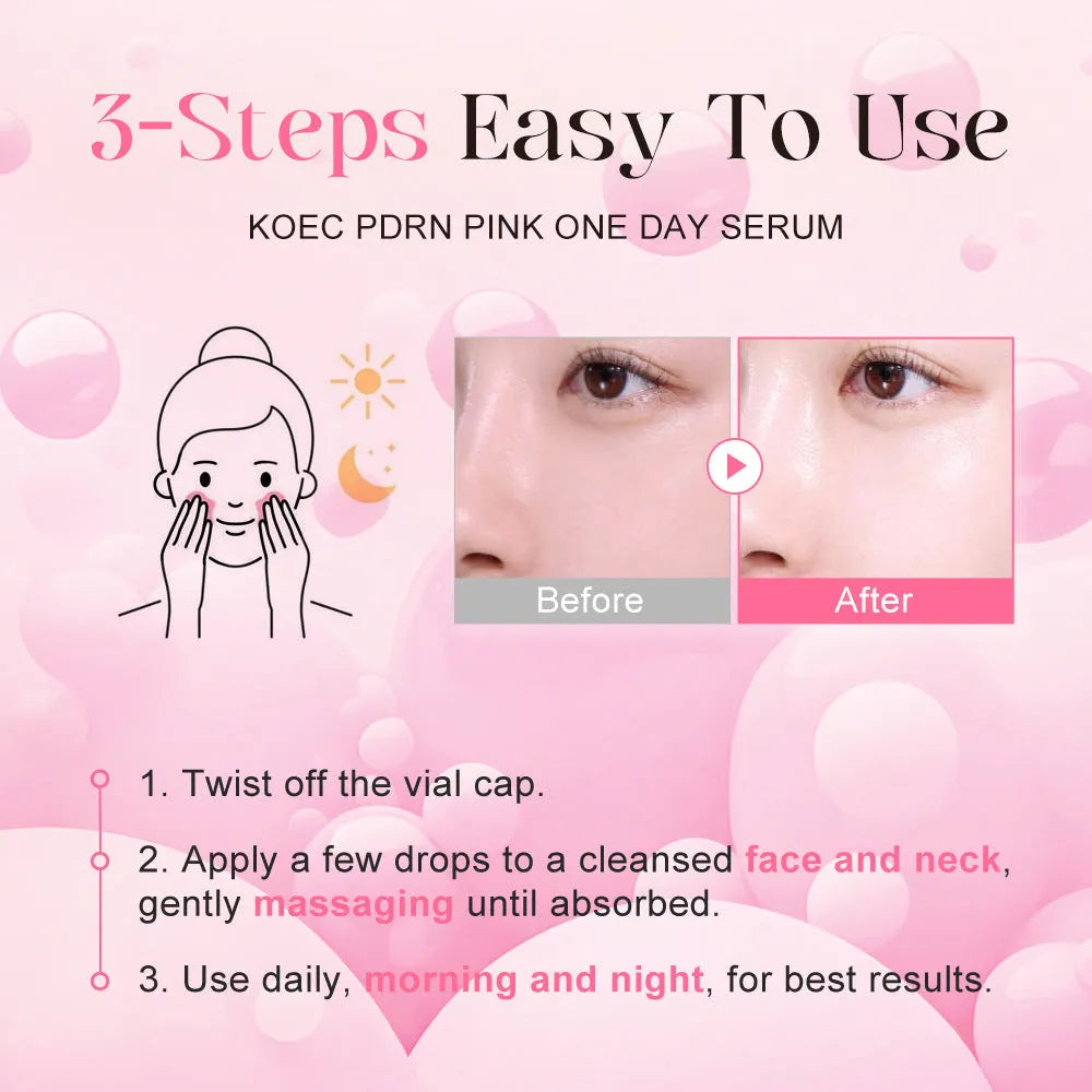 KOEC Powder Polypeptide 10-pack disposable latex essence sheets for moisturising.