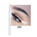 Twelve matte liquid eyeliners in assorted colours, each 1.6g, with fine tip for precise application