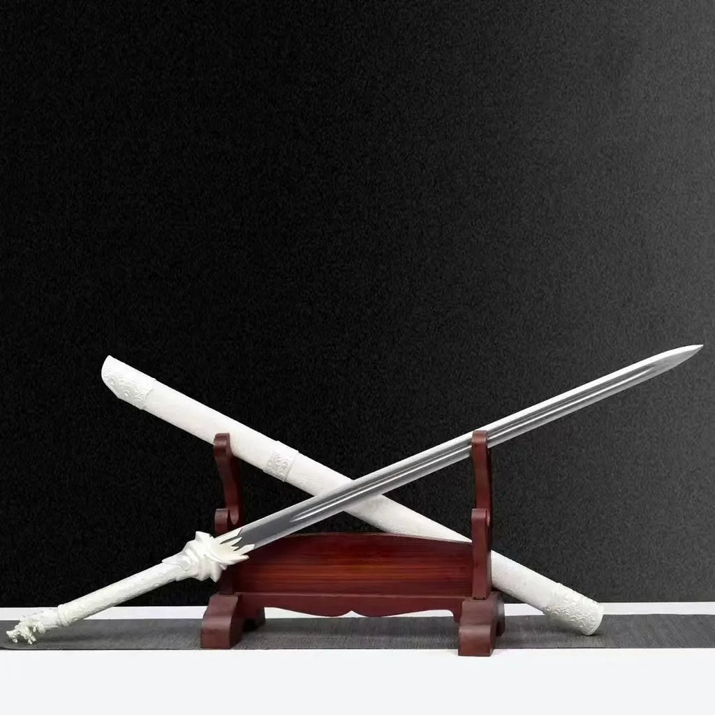 Shaoshi Integral Precious Sword 108cm unsharpened katana with 65 manganese steel blade and solid wood leather scabbard