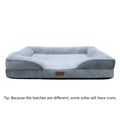 Waterproof dog bed sofa mat in Oxford fabric with raised edges, suitable for medium large dogs, L90x65x16CM size shown