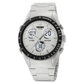 Casual electronic watch with resin mirror, ABS case, TPU strap and 50 m waterproof depth