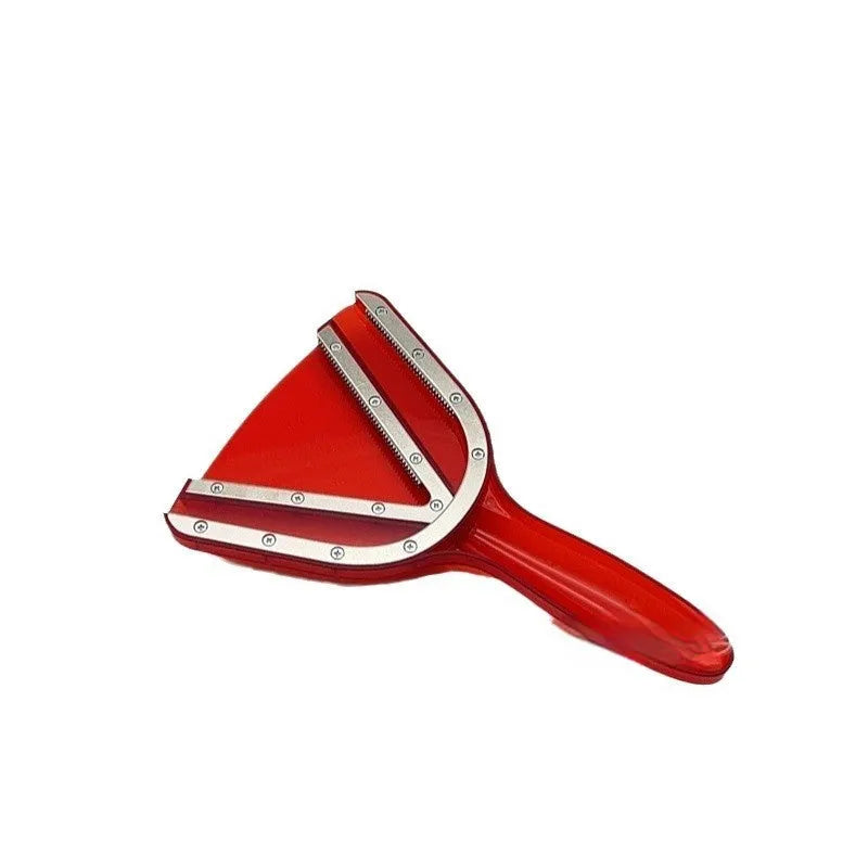 Adjustable telescopic plastic bottle opener with non-slip grip in red, clear, and grey colours.