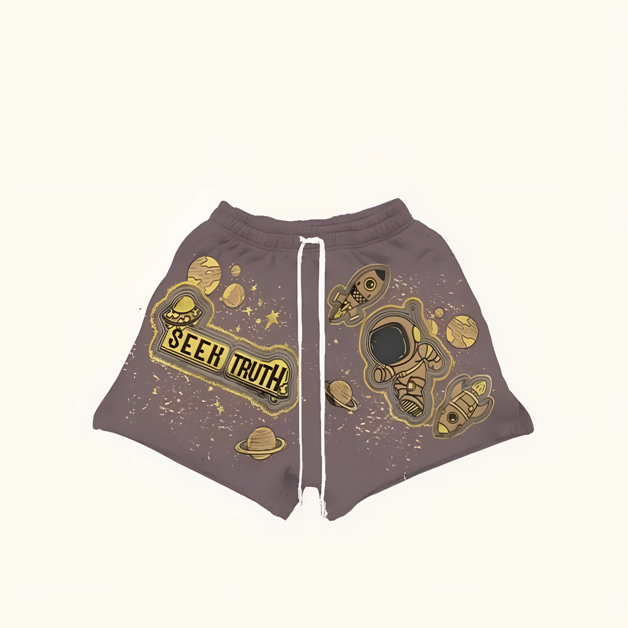 Polyester fashion shorts in multiple colours with elasticated waist, sizes M to 3XL