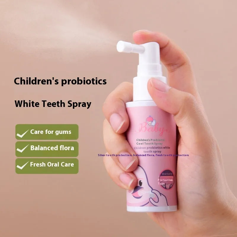 Children's probiotics anticavity oral spray bottle 40ml with strawberry and orange flavour options
