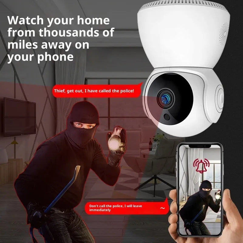 Home HD Night Vision Surveillance Camera 3MP WIFI USB plastic indoor security camera with memory card option