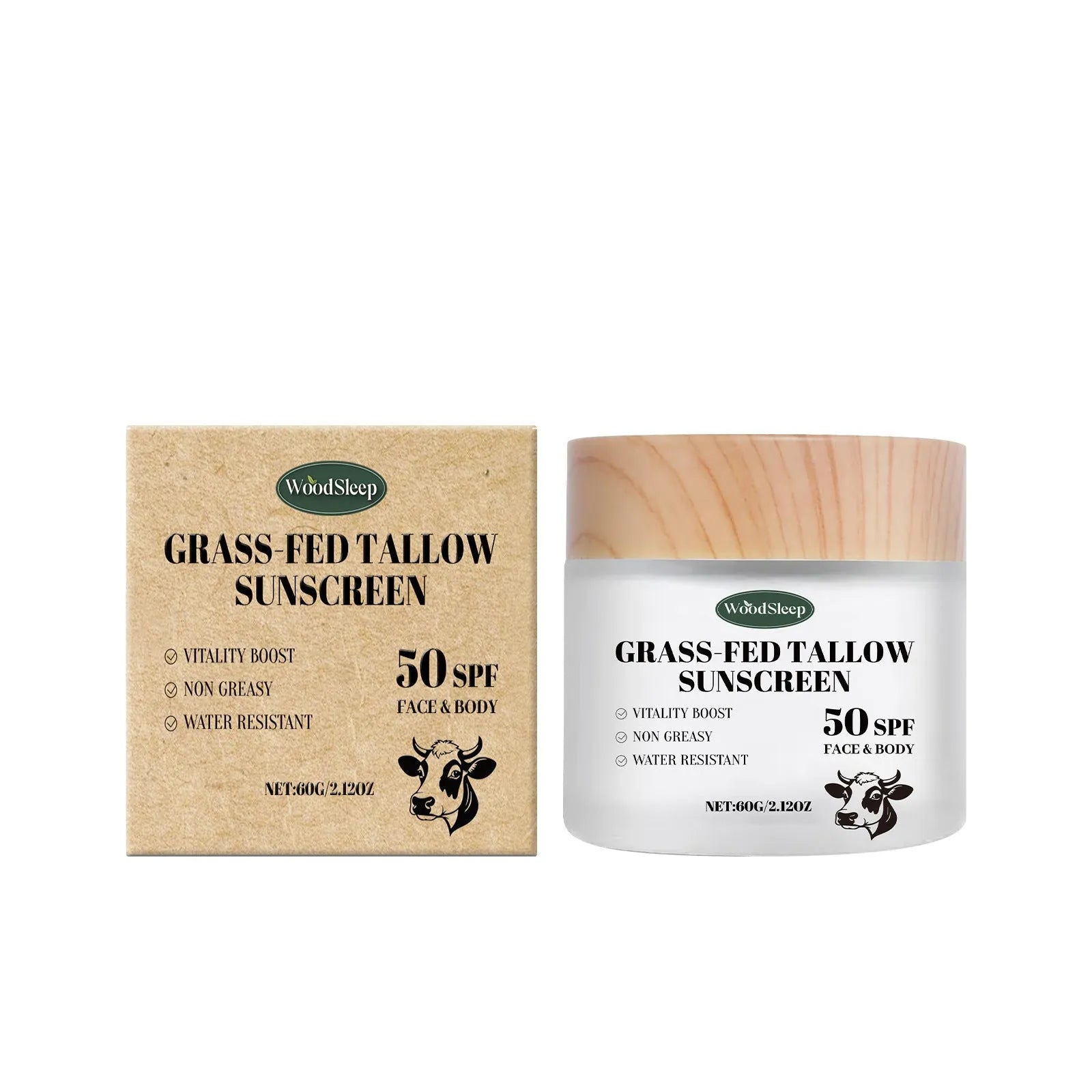 Butter moisturising protective cream in 60g container with hyaluronic acid and shea butter