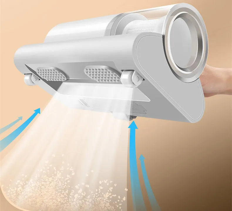 White wireless 300W mite removal instrument with ultraviolet sterilization, USB charging, for beds and sofas