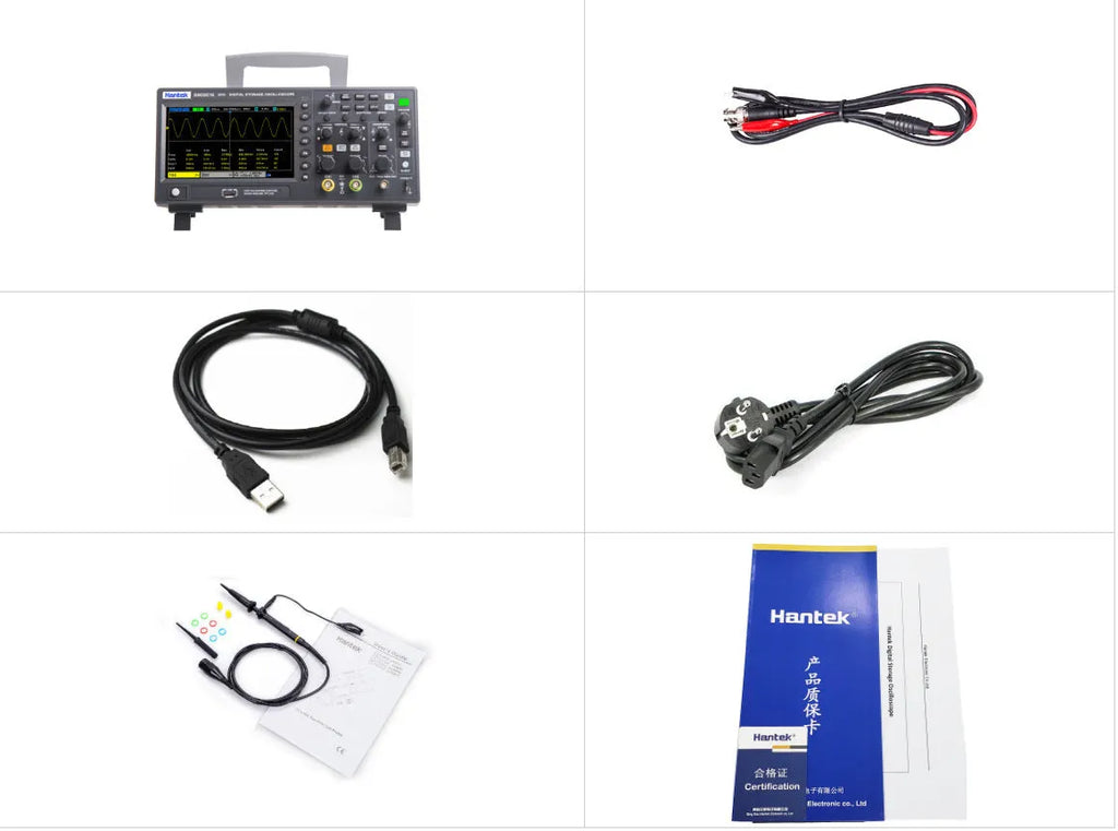 DSO2D10 two-channel digital storage oscilloscope with 100MHz bandwidth and built-in signal generator