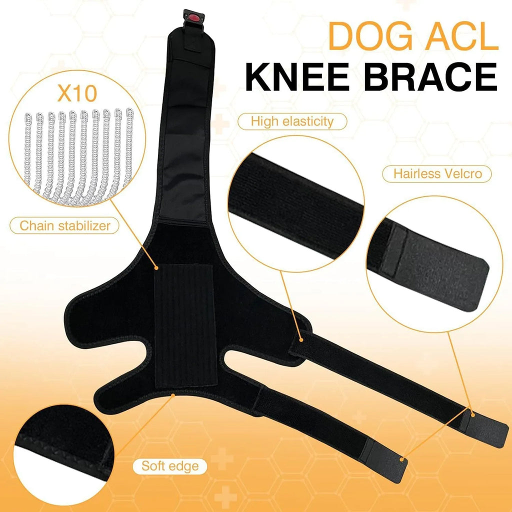 Dog leg protector knee brace auxiliary belt in sizes S M L for pet joint protection