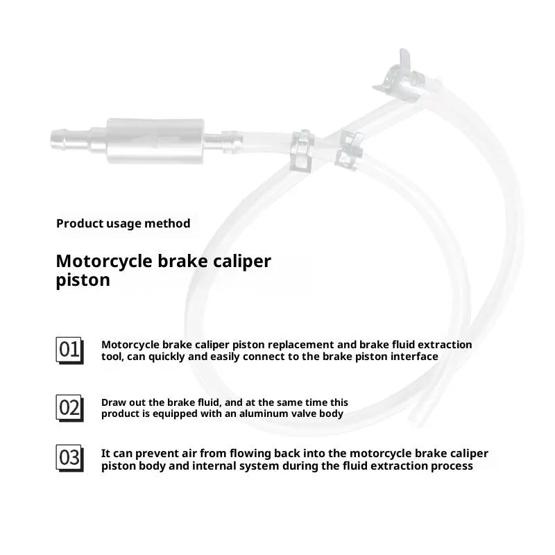 Motorcycle oil filling pipe aluminium and rubber 5mm bore oil suction tool