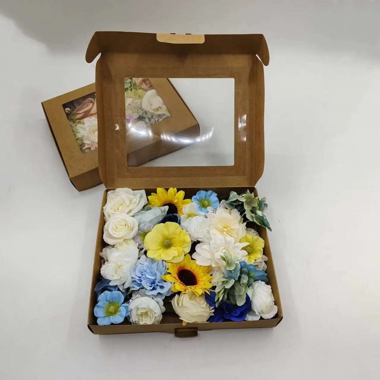 Artificial silk and PVC rose wedding table vase decoration ornament with embossed petals