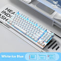 Wireless mechanical keyboard with side-engraved keycaps and metal construction showing multiple colour options