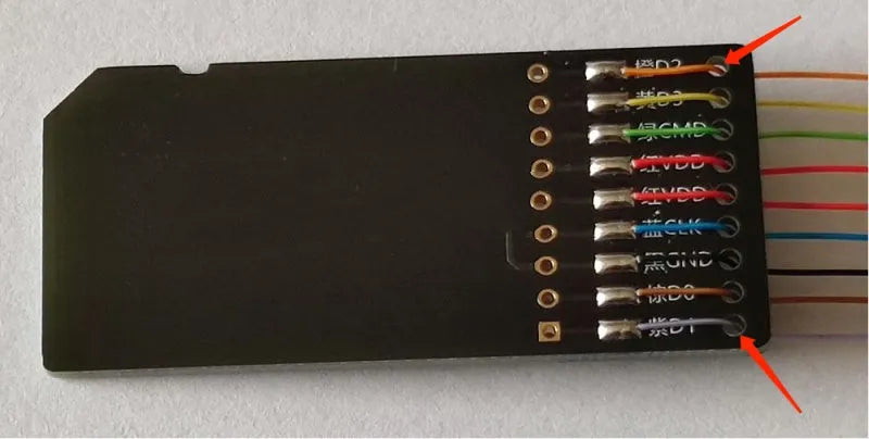 EMMC read and write tool for automotive audio host maintenance on SD card port.