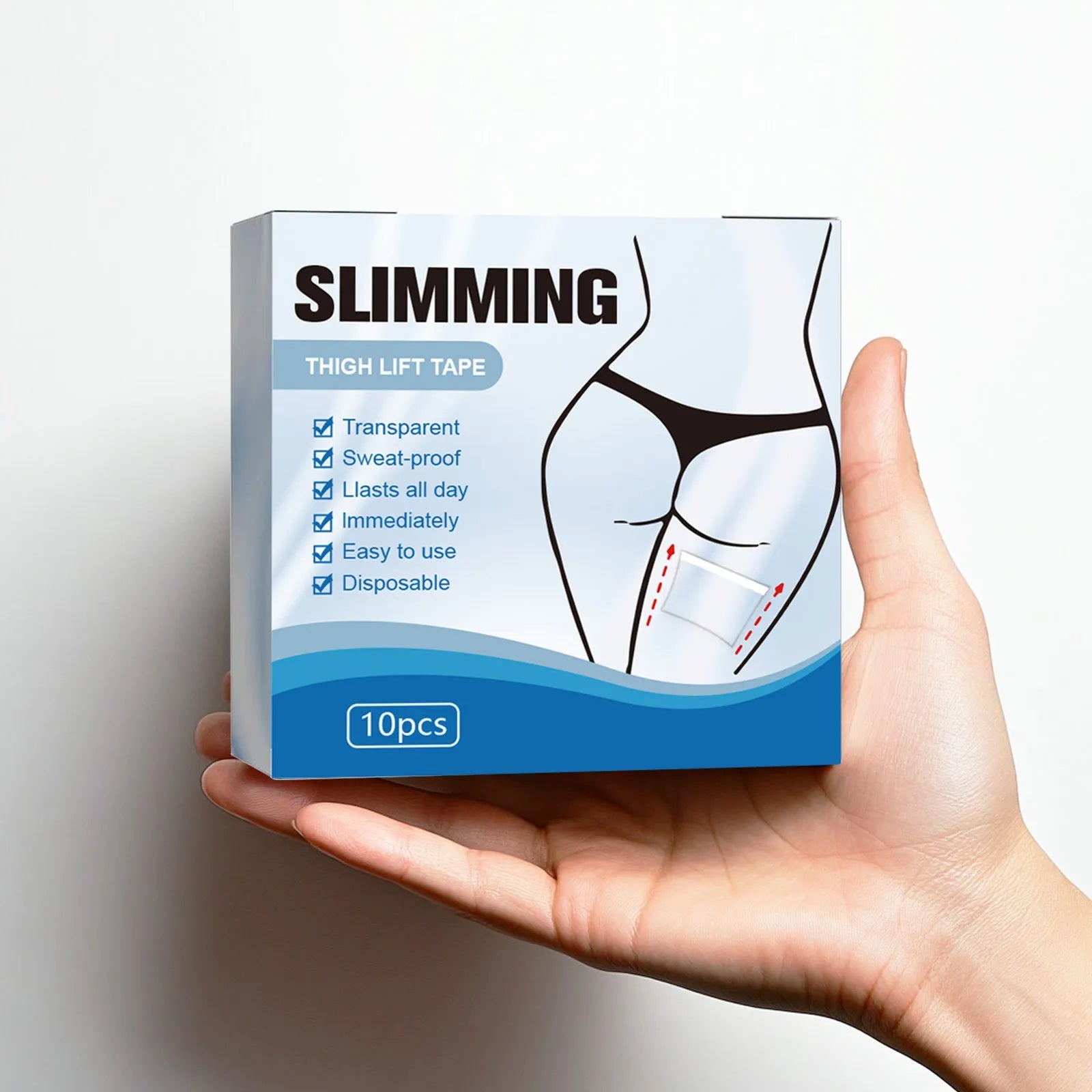 12cm x 12cm body shaping patches in 10-piece pack for stomach tightening