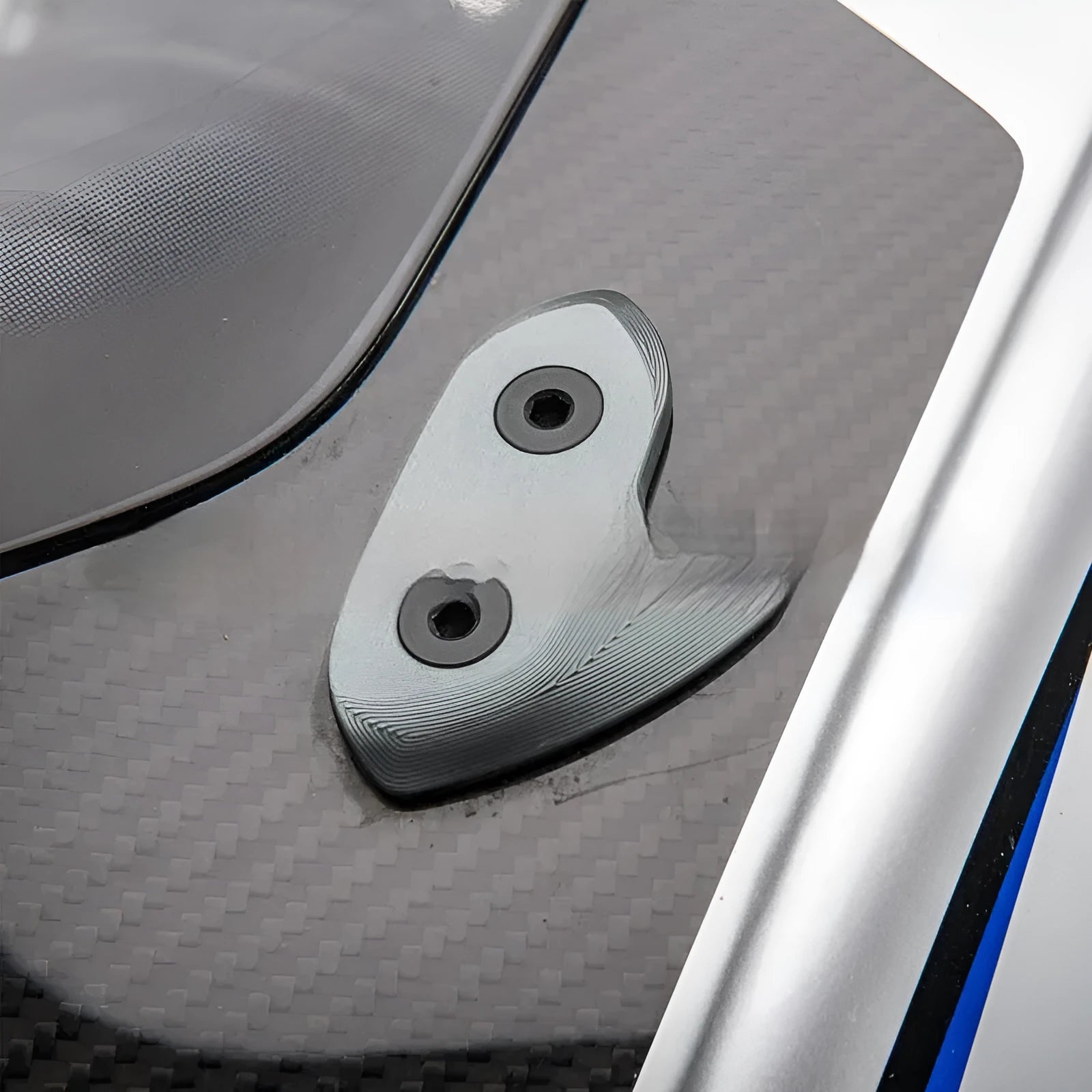 Aluminium alloy rearview mirror decorative cover seat plug for R1 2015-2019 in black