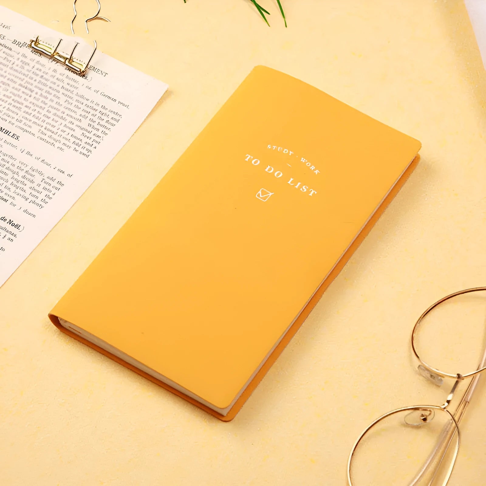 Simple PU cover notebook in macaron colours with 96 pages of eye protection paper