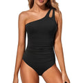 Women's solid colour one-piece swimsuit in nylon fabric available in multiple colours and sizes