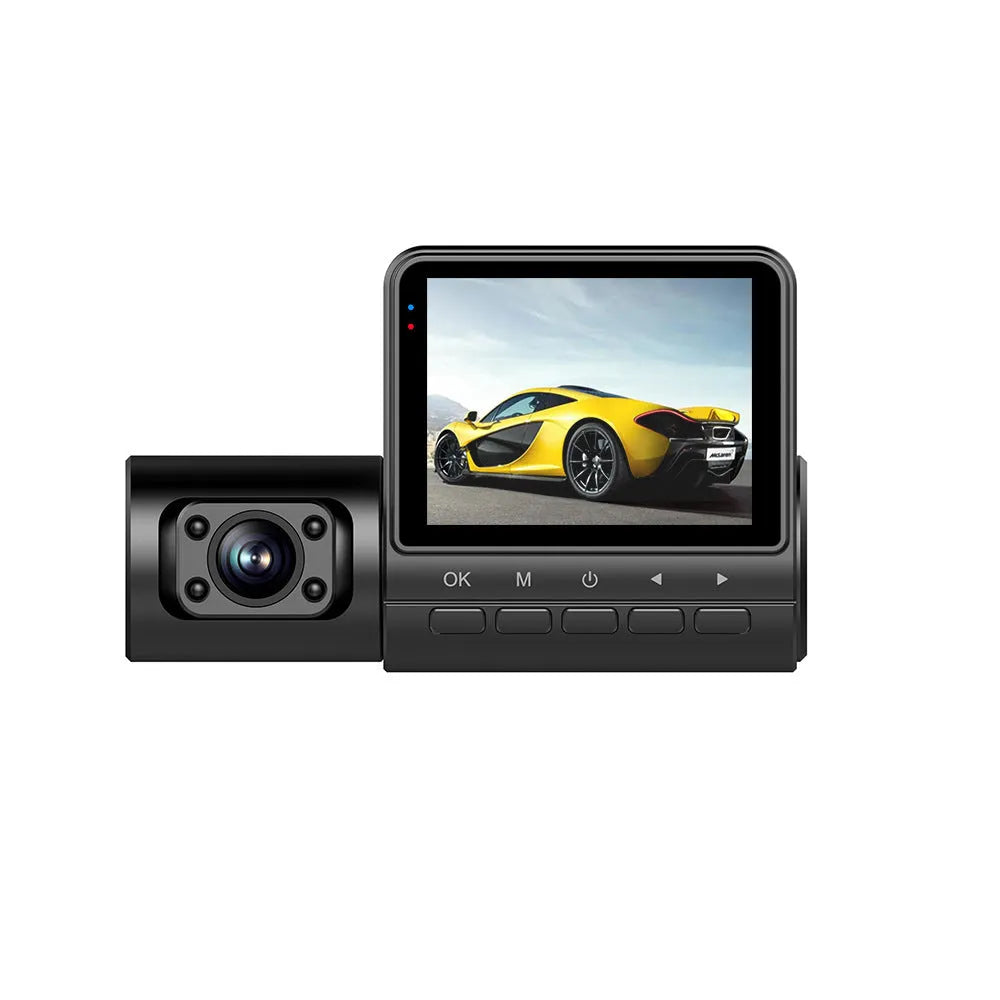 Black car recorder with touch screen for 1080P high-definition video recording