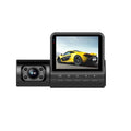 Black car recorder with touch screen for 1080P high-definition video recording
