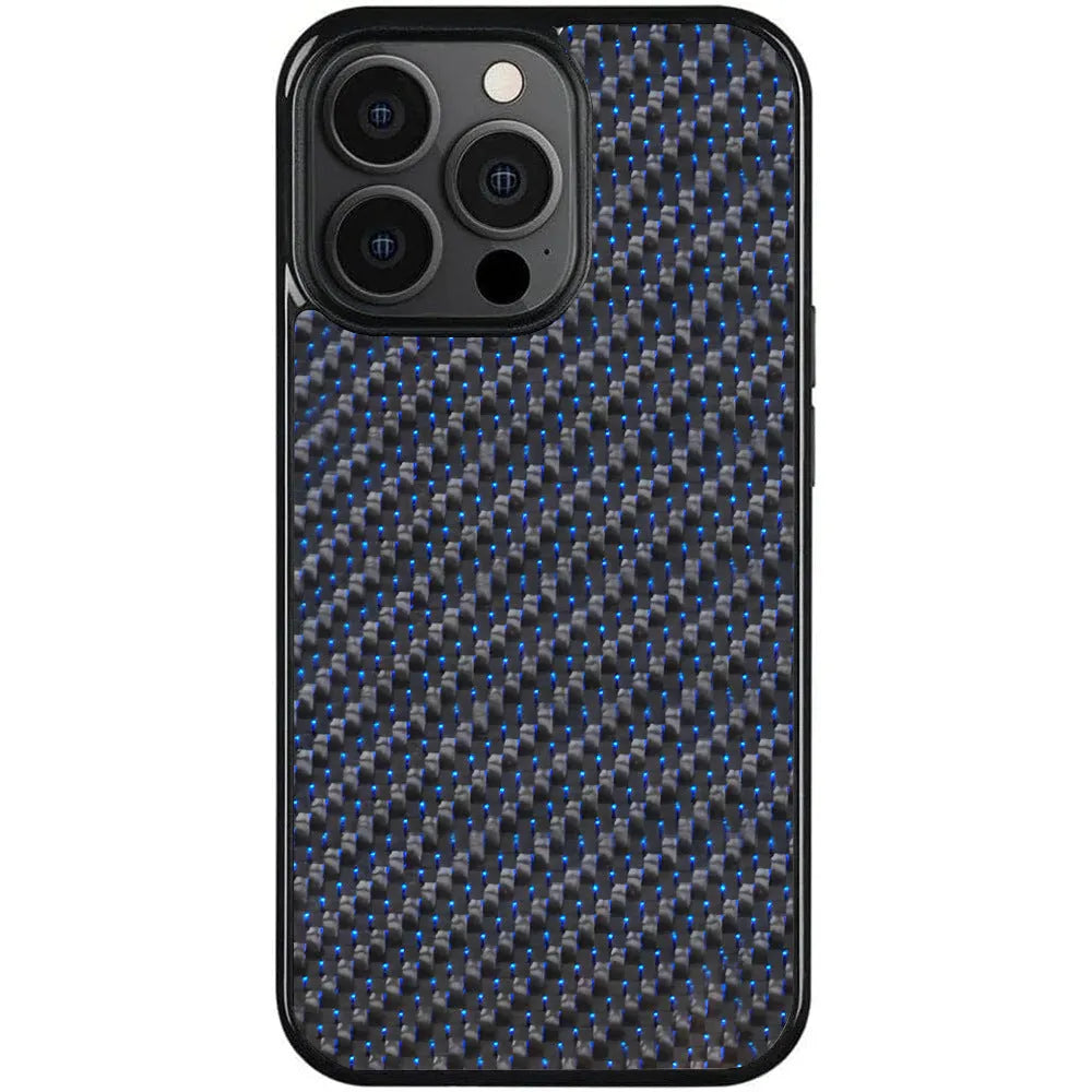 Carbon fibre 3K twill phone case with magnetic suction, shockproof, fits iPhone 15 Pro Max