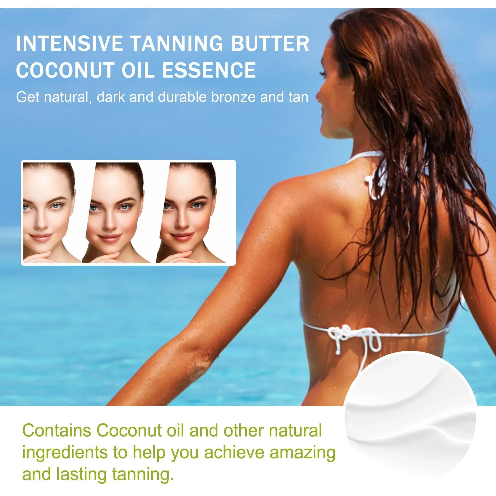 A 100g jar of Coconut Help Black Frost cream for outdoor sun protection skincare.