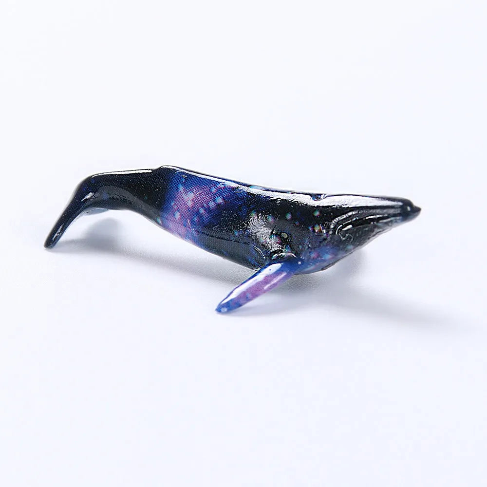 Plastic crystal glue ocean whale model luminous humpback whale figurine clear resin ornament display