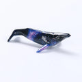 Plastic crystal glue ocean whale model luminous humpback whale figurine clear resin ornament display