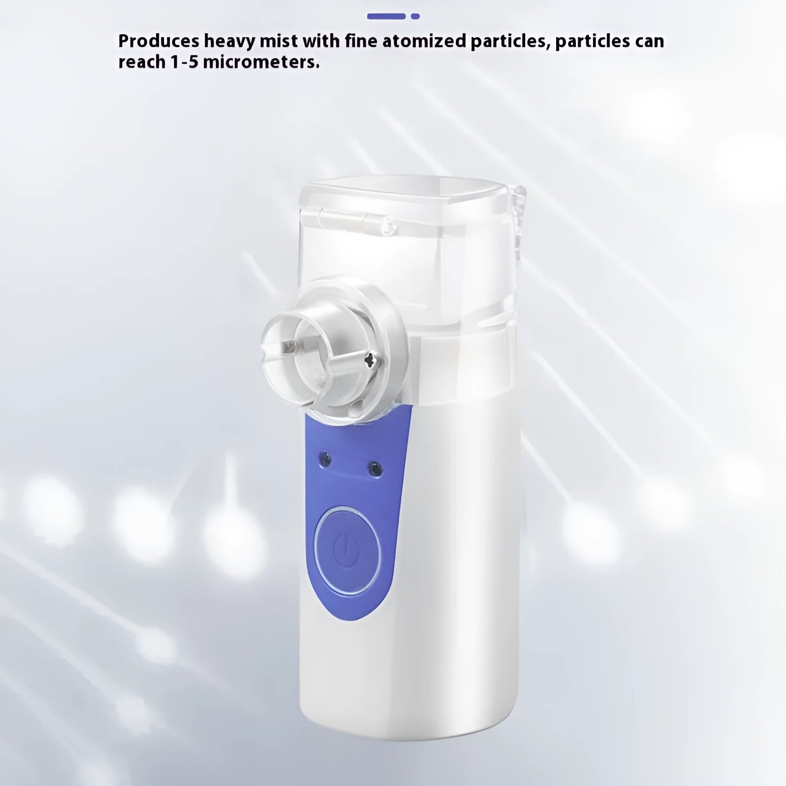 USB handheld plastic nebuliser spray machine with columnar design for household drug atomisation and humidification