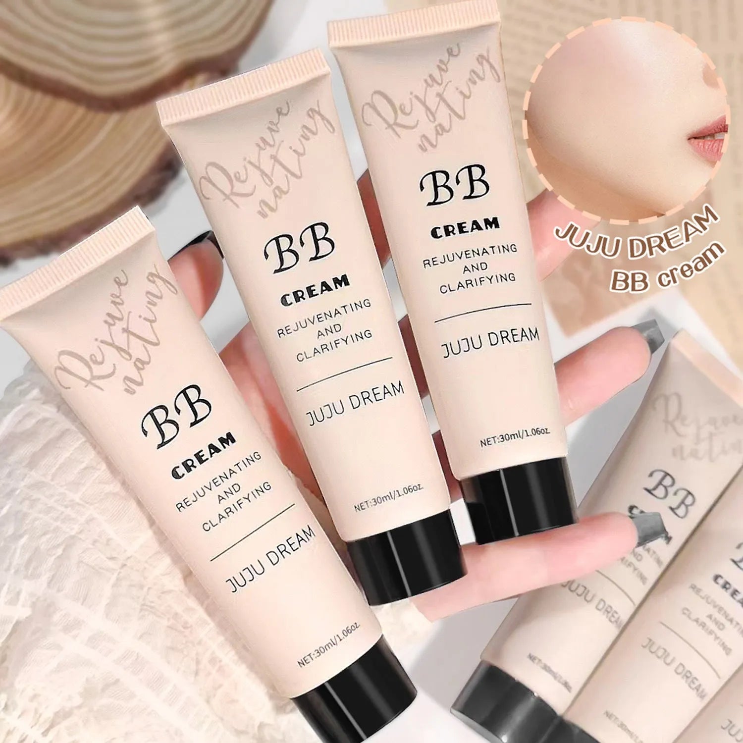 Brightening skin colour waterproof smear-proof BB cream 30ml makeup isolation primer