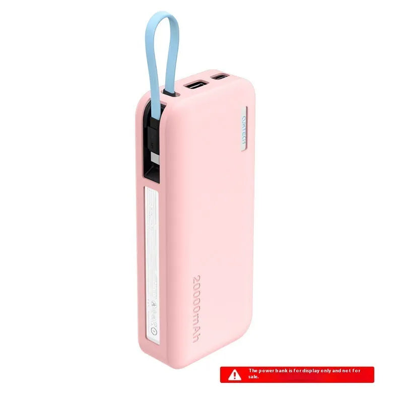 Silicone cover for Cool CP25 20000 mAh power bank in grey black or pink with pearlescent bag