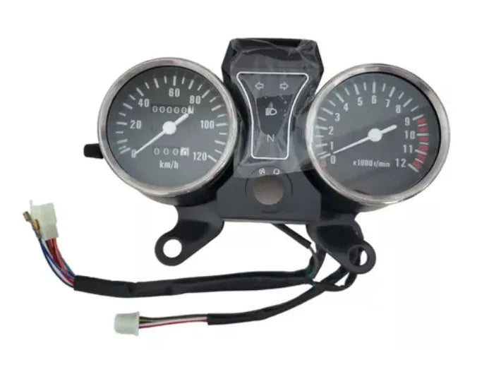 Black alloy speedometer gauge for Italika Ft125 Dt125 motorcycle models
