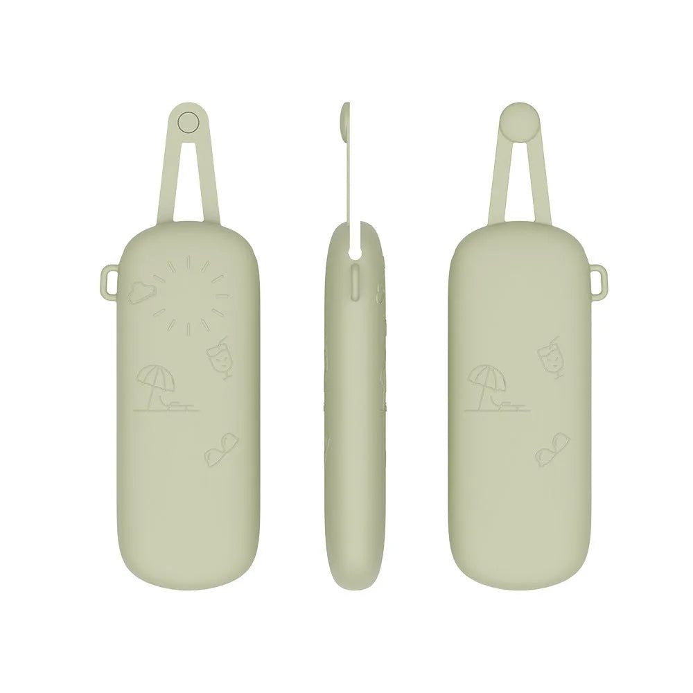 Silicone glasses storage bag in pink, brown, khaki, black or light green for spectacles and makeup brush washing supplies