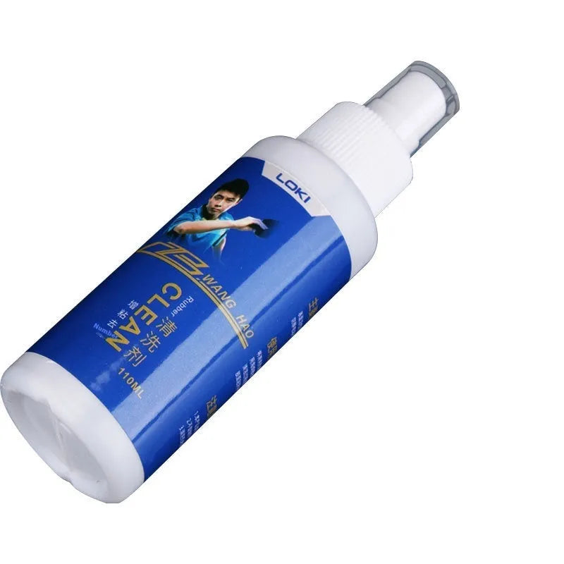 110ml table tennis rubber cleaning liquid bottle with sponge applicator for bat maintenance