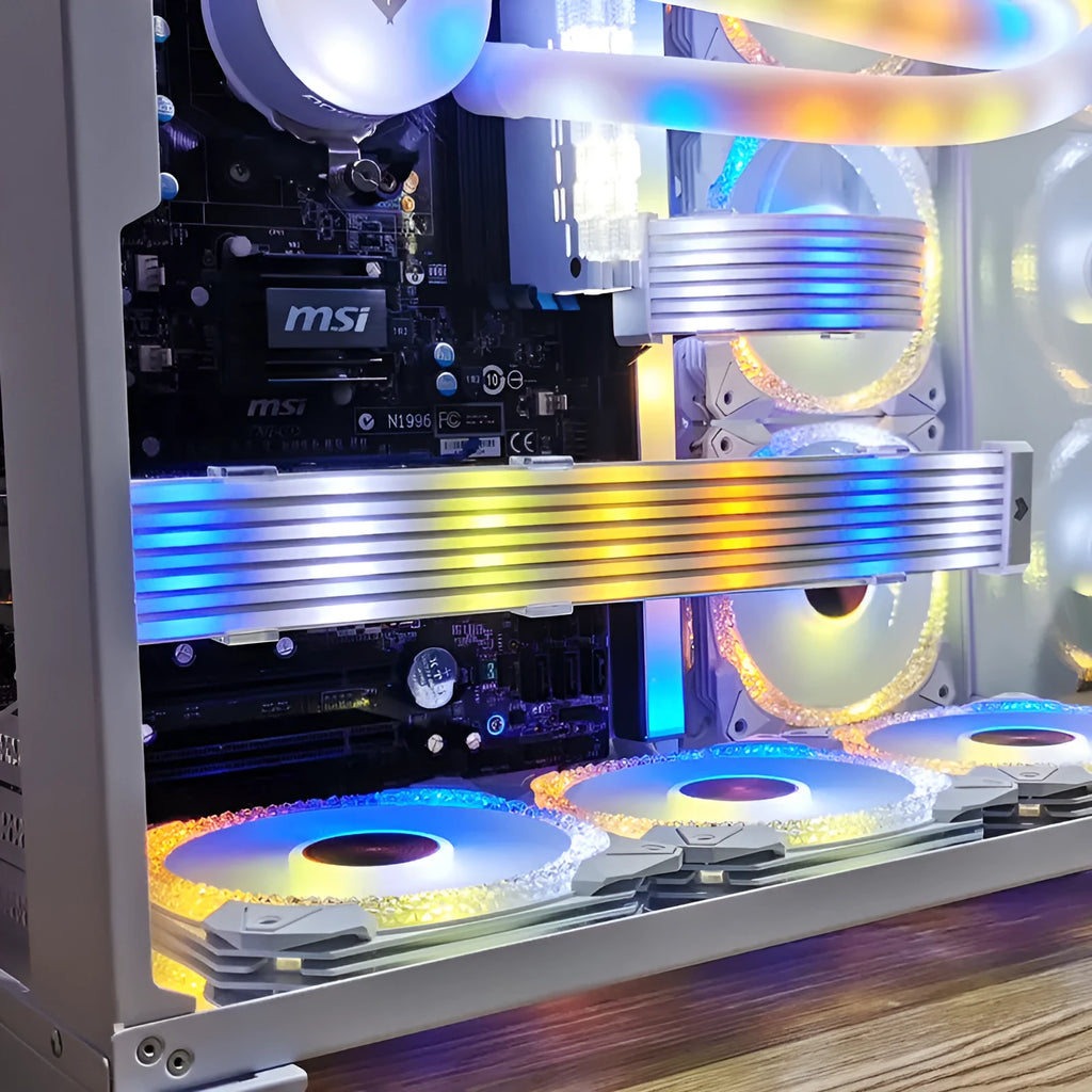 AL300 white LED light bar for PC chassis with 44 lamp beads and 600mm wire length