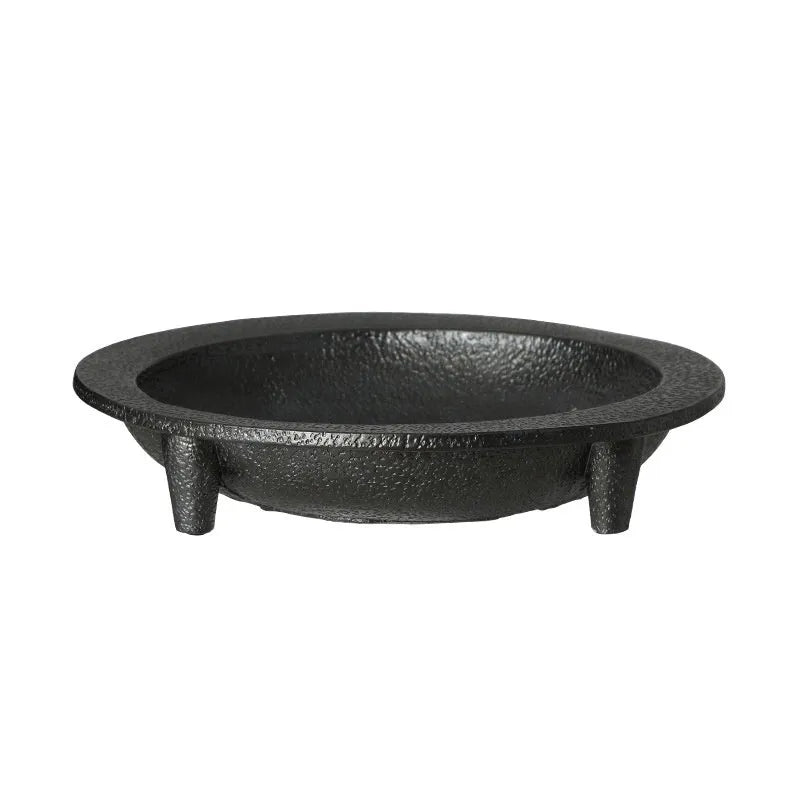 New Chinese style cement fruit plate decoration with Jubao design on a table, 32.4cm large size