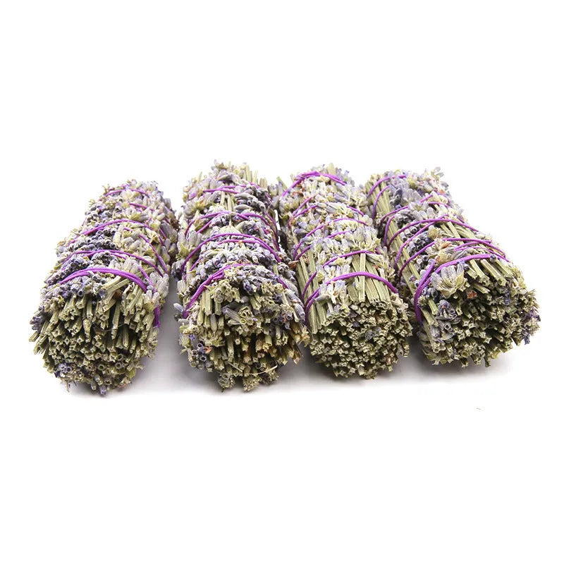 Natural lavender aromatherapy dried flower stick measuring 4 inches for botanical air freshening