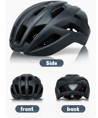 ZH*002 orange In-Mold cycling helmet for road and mountain biking, showing 16 ventilation holes.