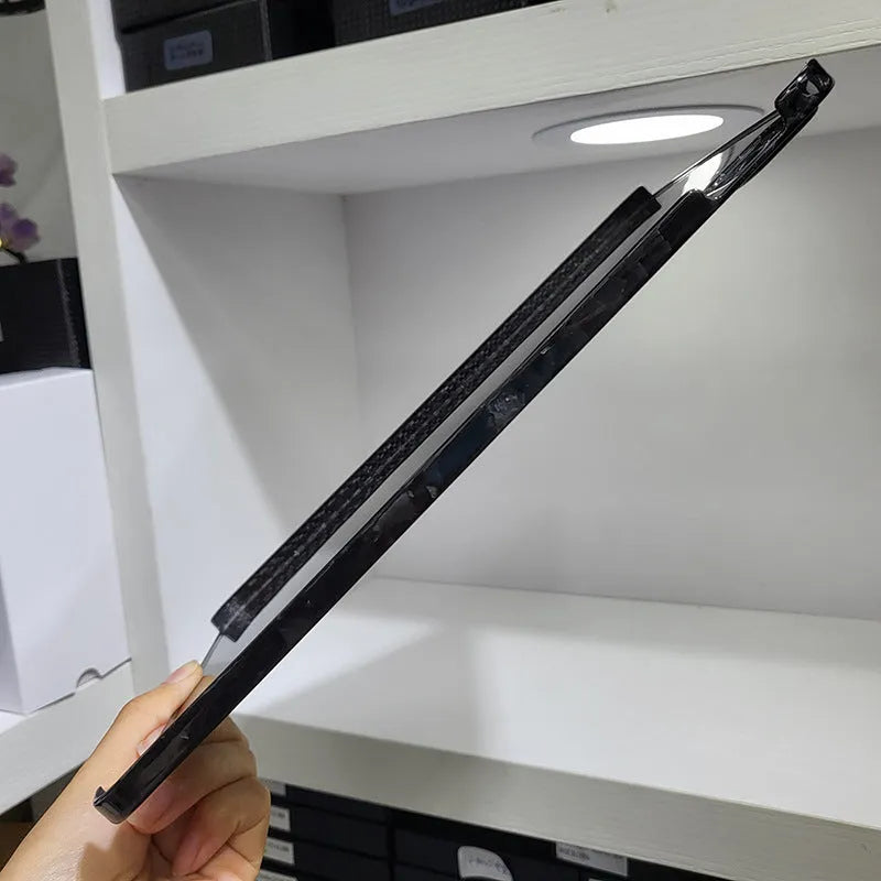 Real carbon fibre flat protective cover for Apple iPad Pro 11 in a choice of matte or forged finishes.