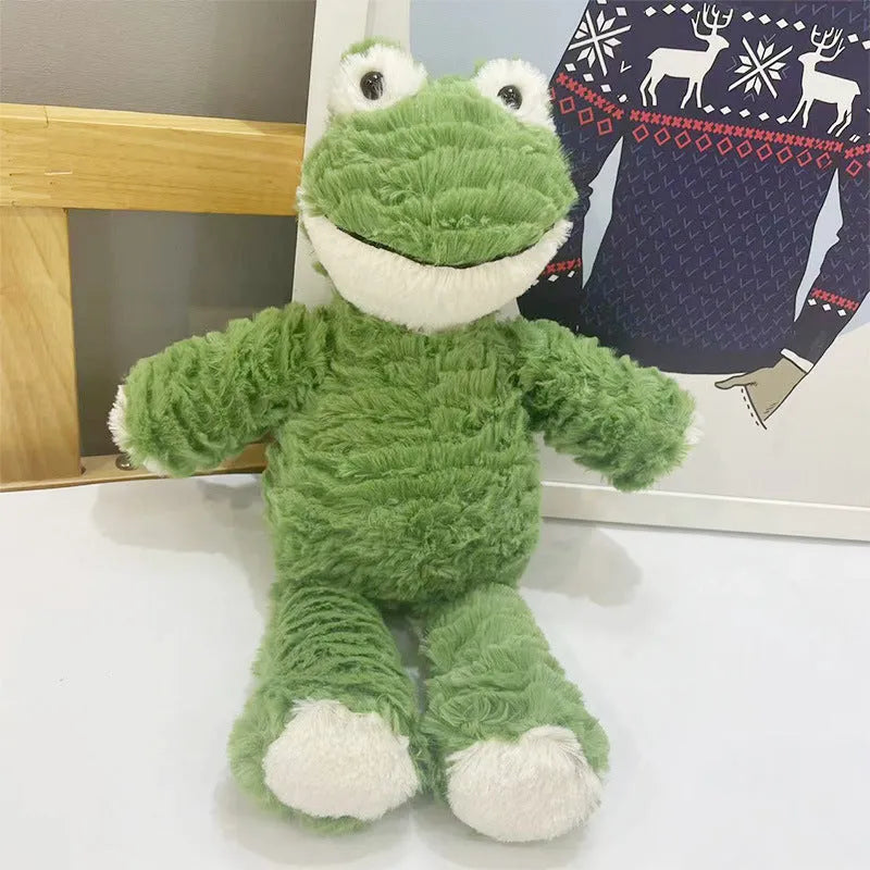 Super soft short plush animal plush doll in embossed design, 35cm full length