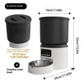 4 litre smart pet feeder with camera and stainless steel bowl for remote feeding