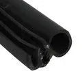 Black rubber sliding door seal strip for Toyota Hiace High Roof, shown coiled, 5 metres in length.