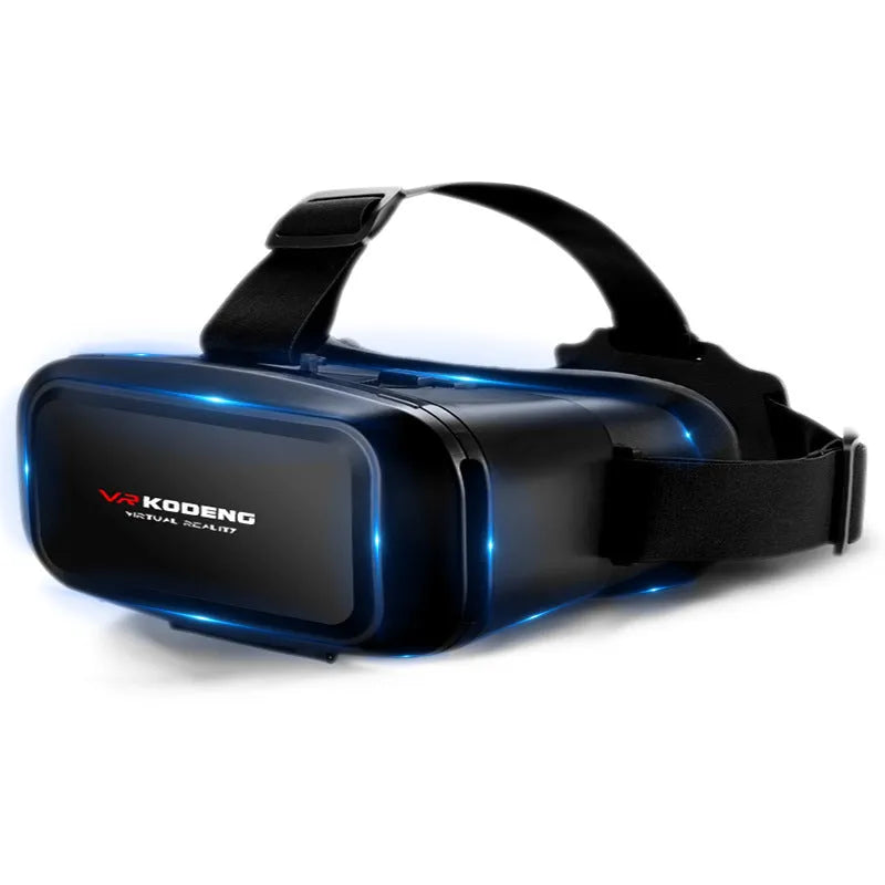 K2 Smart VR Glasses in black, head-mounted virtual reality device for smartphone 3D cinema