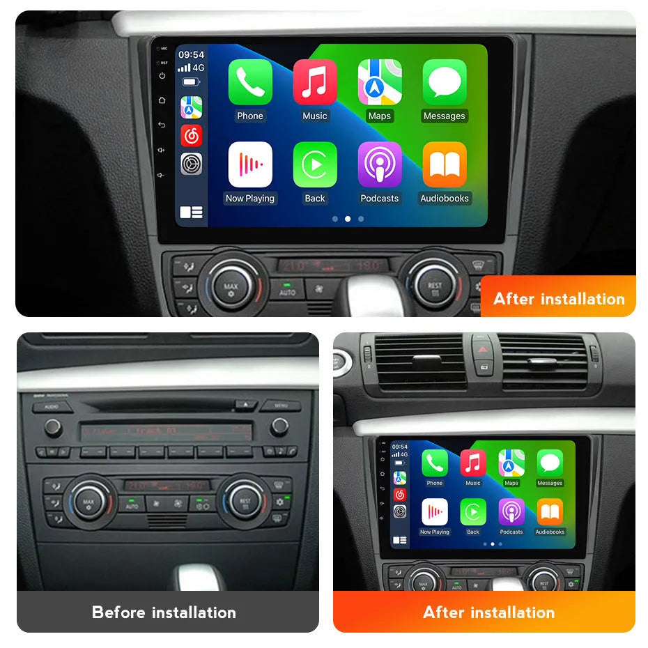 Android 9-inch car head unit touchscreen display for BMW E87 vehicles