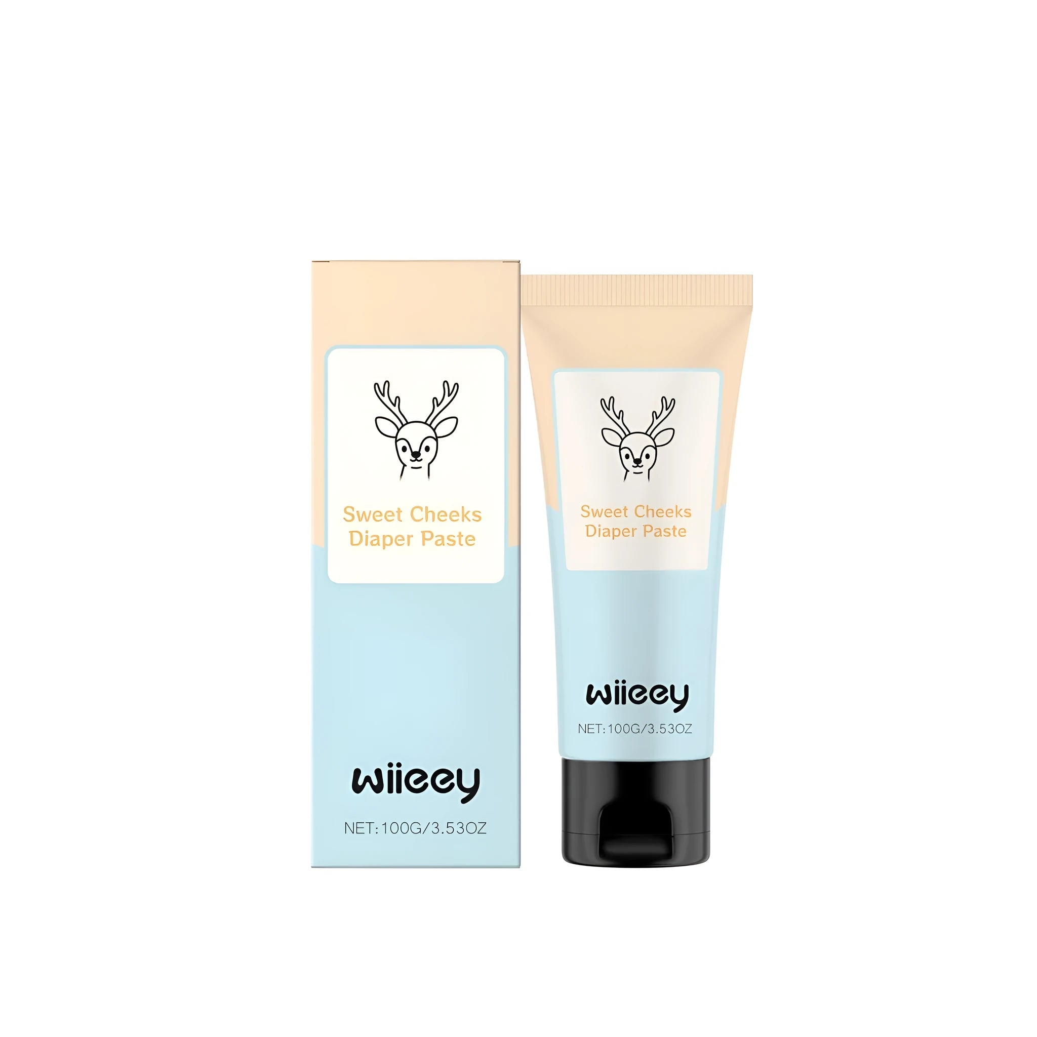 Sweet Cheeks Diaper Paste 100g tube, a nappy rash cream for babies.