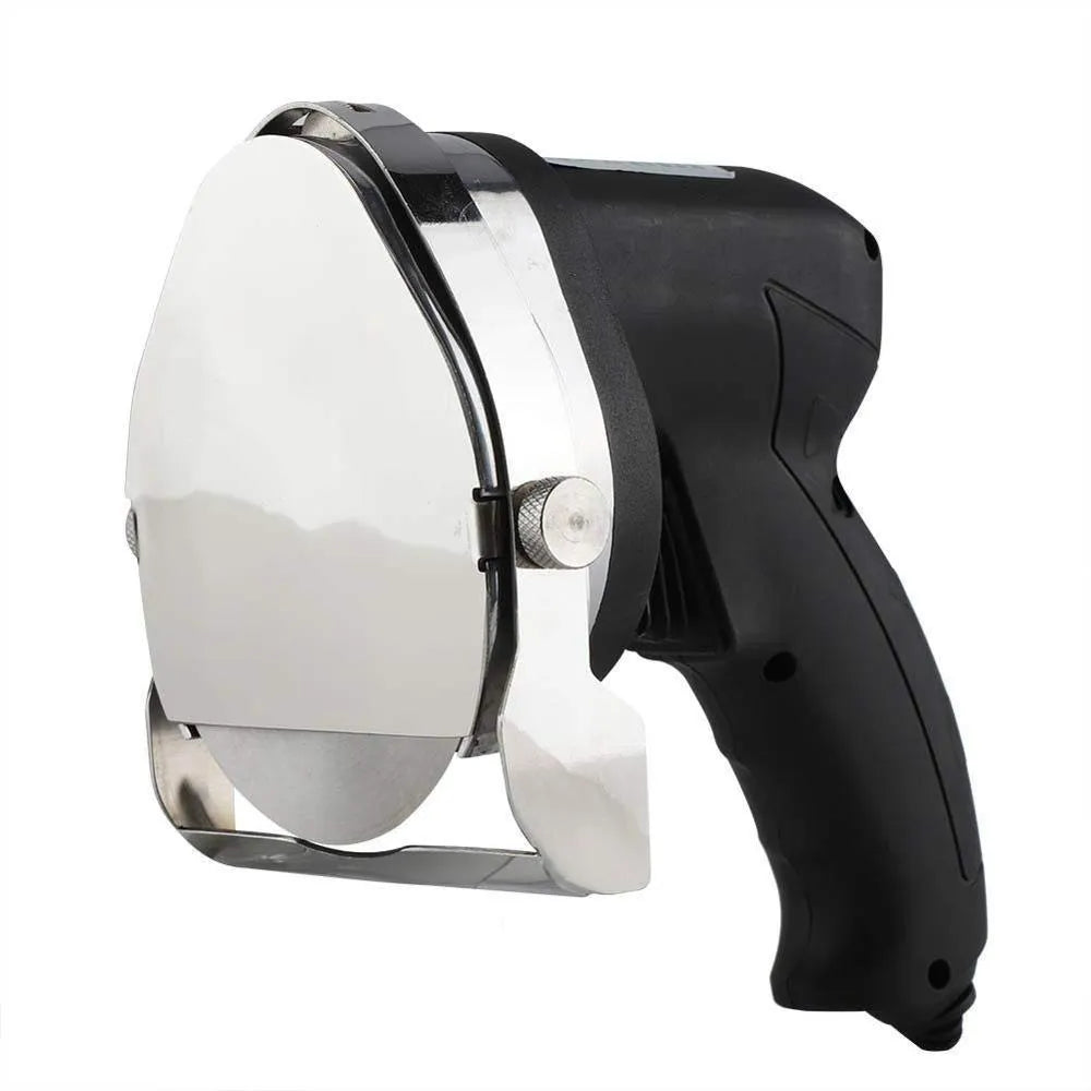 Black KS-100E electric meat cleaver with EU plug for turkey barbecue machines