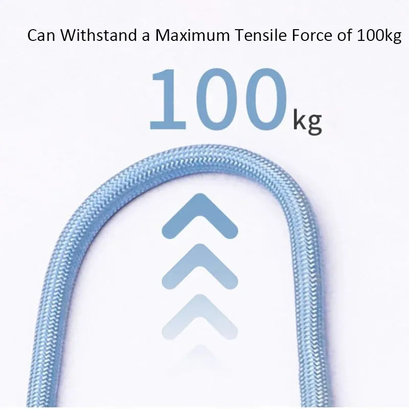 Blue double dog leash for two small dogs with a soft foam handle and metal clips.