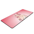 Cloth keyboard mat with Darling anime design in pink, multiple size options from 25x29cm to 40x90cm