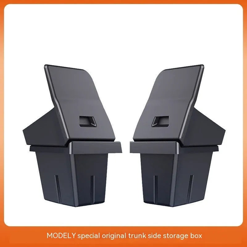TPE and ABS storage box covers for Tesla Model Y and Model 3 boot side compartments