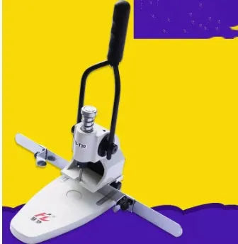 T30 single hole punching machine with adjustable hole pitch and 30mm paper capacity on a desk