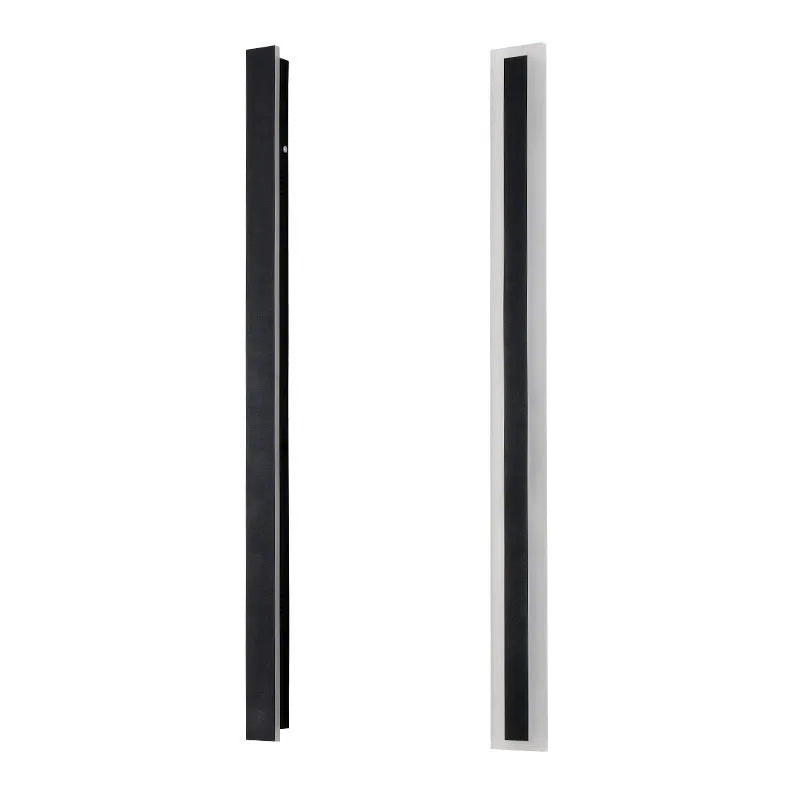 Outdoor LED strip wall lamp with wrought iron housing, 150cm length, IP65 waterproof rating